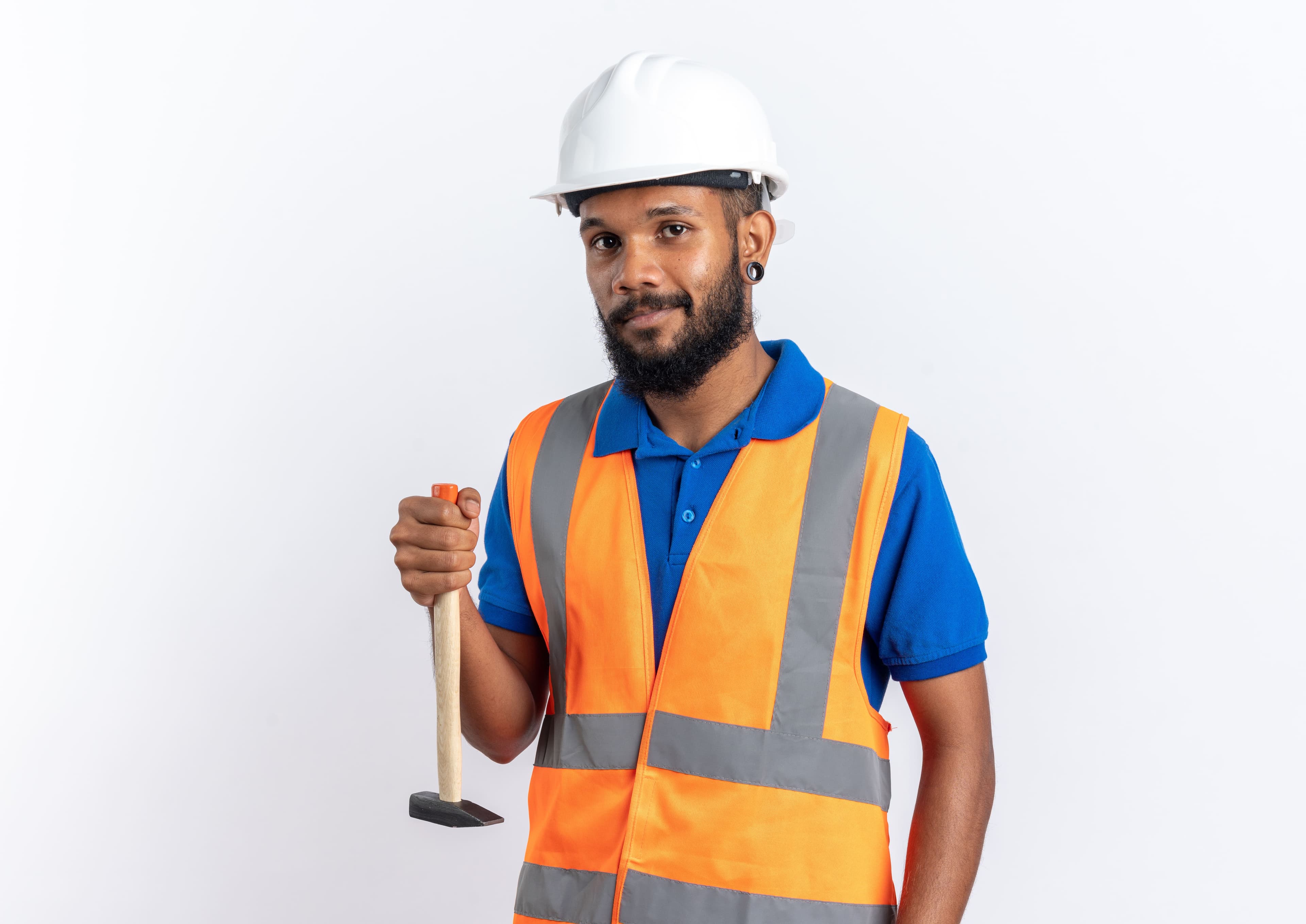 Handyman with hammer
